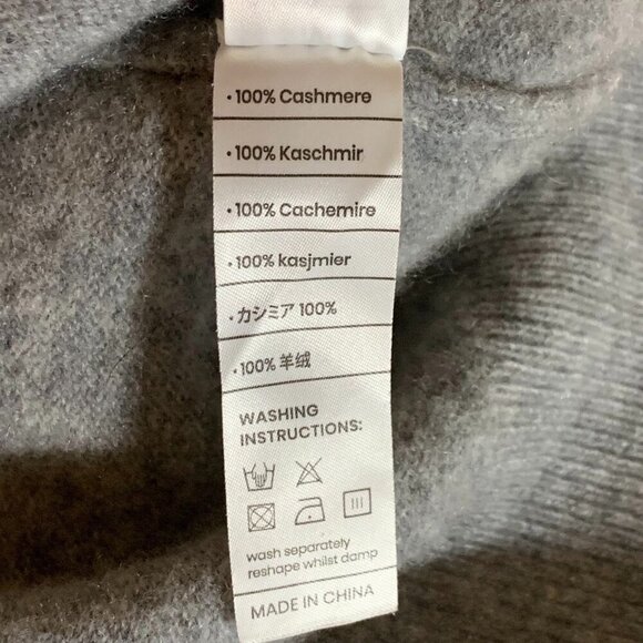 Lilysilk Women's 100% Cashmere V Neck Long‎ Sleeve Pullover Sweater Size M - Picture 9 of 12